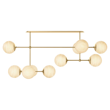 Armstrong Linear Chandelier - Burnished Brass