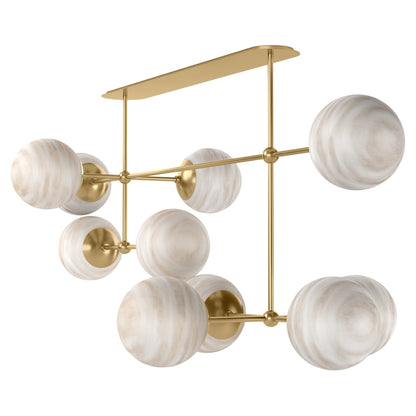 Armstrong Linear Chandelier - Burnished Brass