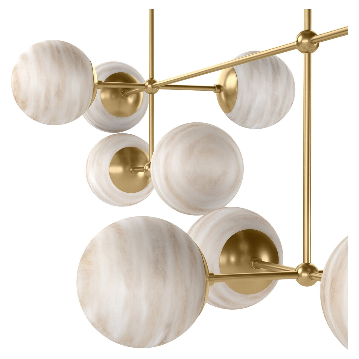 Armstrong Linear Chandelier - Burnished Brass