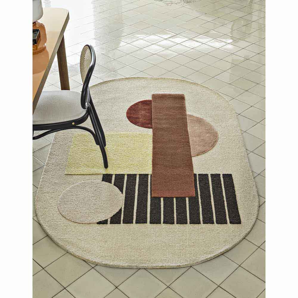 Around Colors Rug - Brown