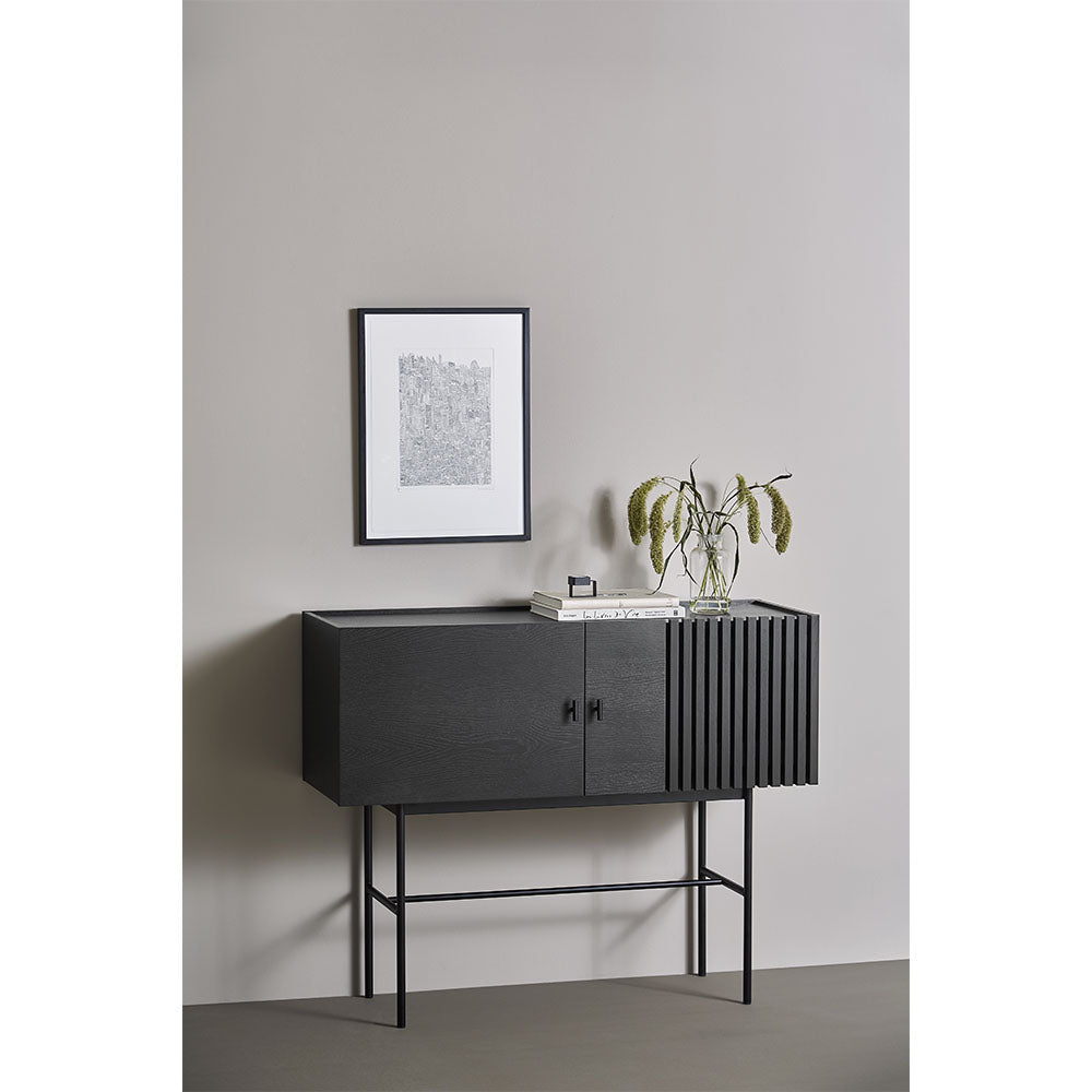 Array Sideboard 47''W - Black Painted Oak