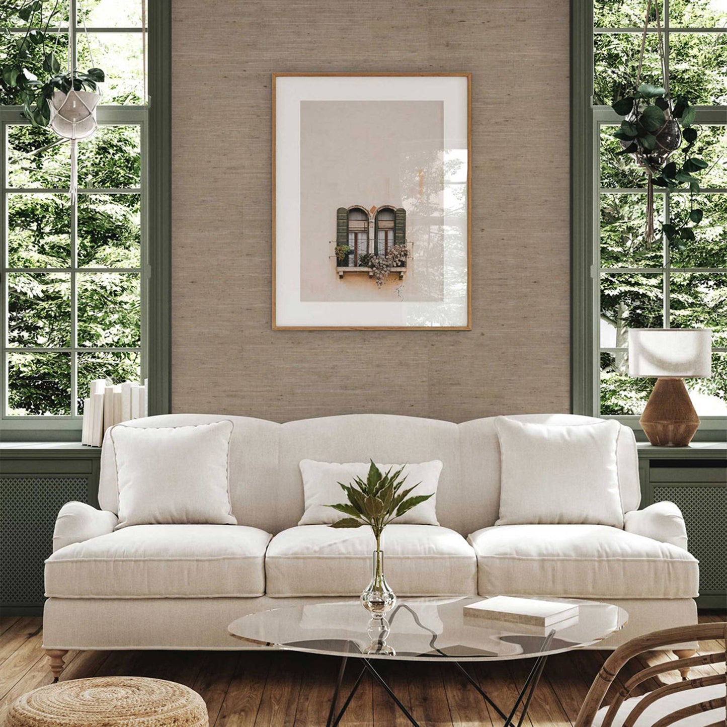 Arrowroot Weave Grasscloth Wallpaper - Earth Beachcomber