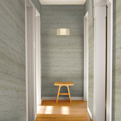 Arrowroot Weave Grasscloth Wallpaper - Pale Blue Sky Beachcomber