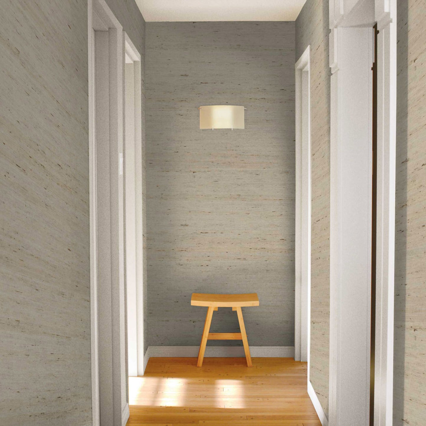 Arrowroot Weave Grasscloth Wallpaper - Taupe Grass Beachcomber