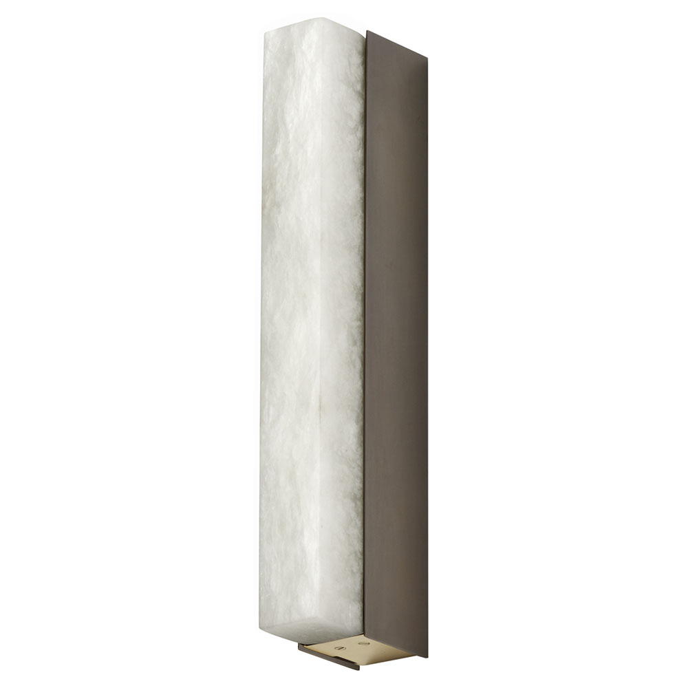 Artes Wall Sconce - Bronze, Satin Brass, Honed Alabaster