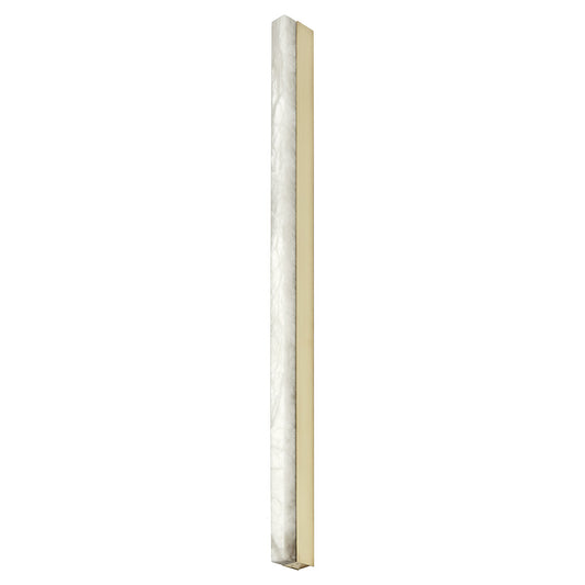 Artes Wall Sconce - Satin Brass, Honed Alabaster