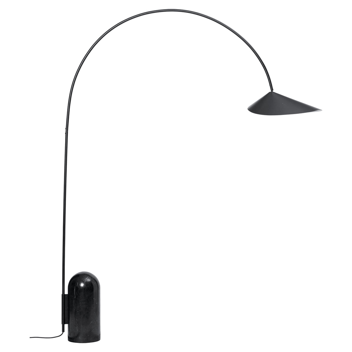 Arum Arched Floor Lamp - Black