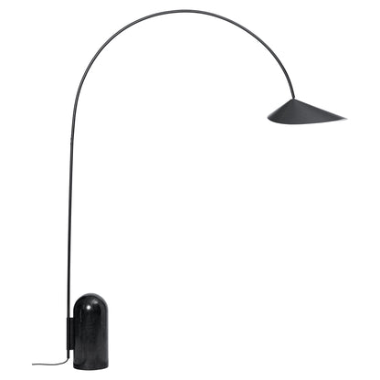 Arum Arched Floor Lamp - Black