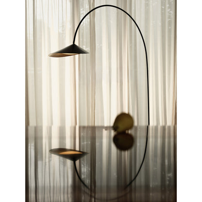 Arum Arched Floor Lamp - Black