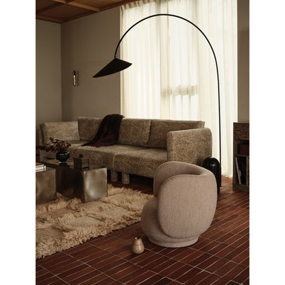 Arum Arched Floor Lamp - Black