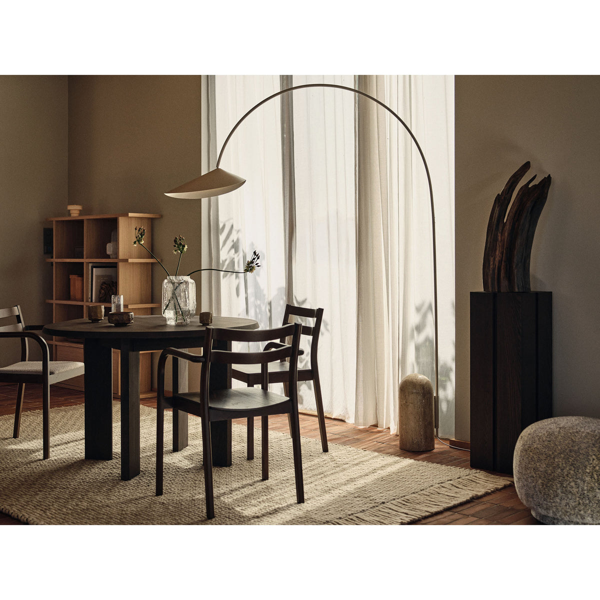 Arum Arched Floor Lamp - Cashmere