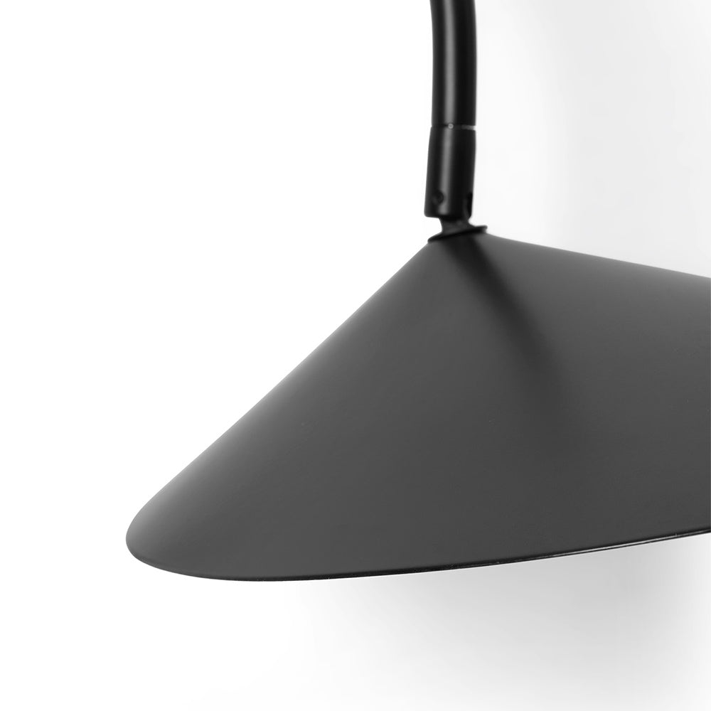 Arum Swivel Tall Wall Lamp - Black