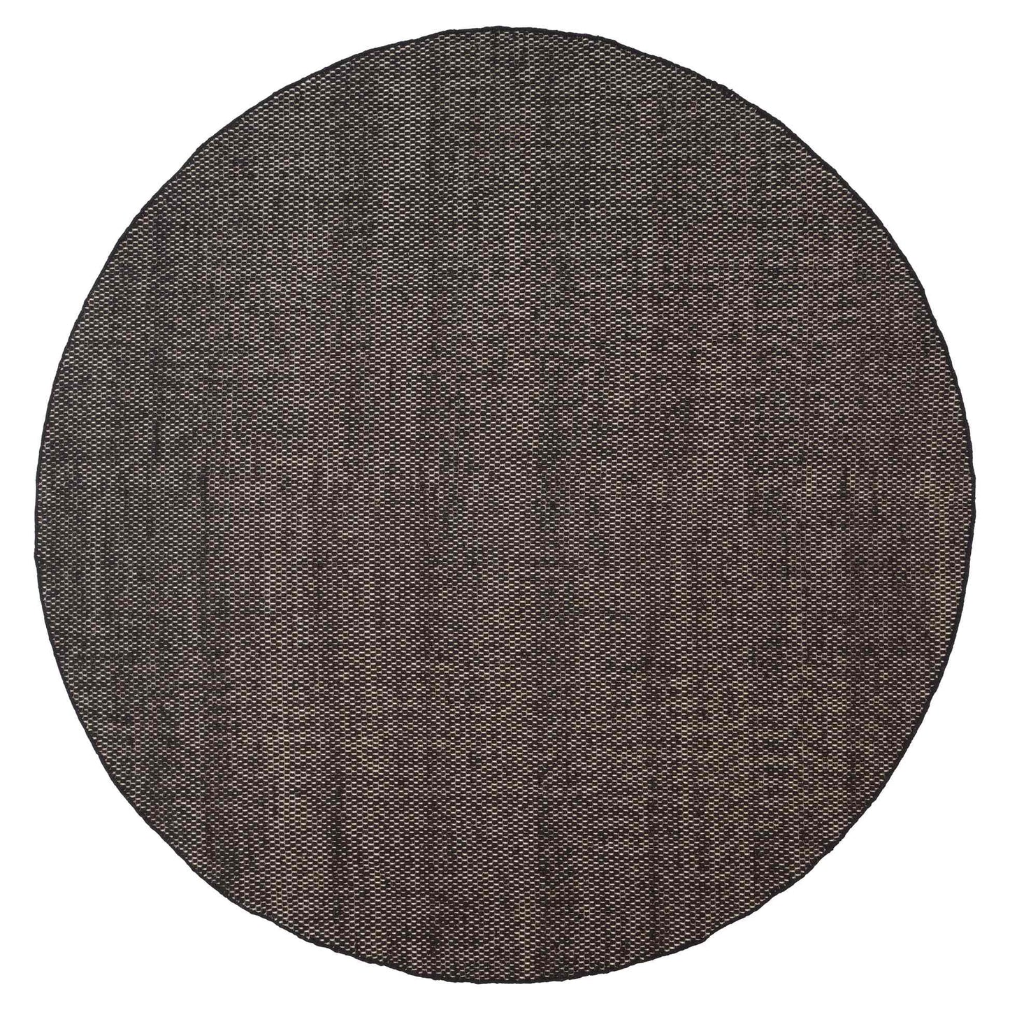 Asko Round Rug - Black