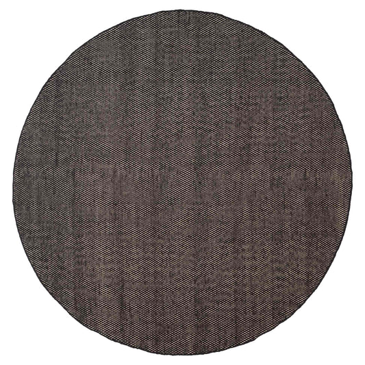 Asko Round Rug - Black
