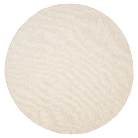 Asko Round Rug - White