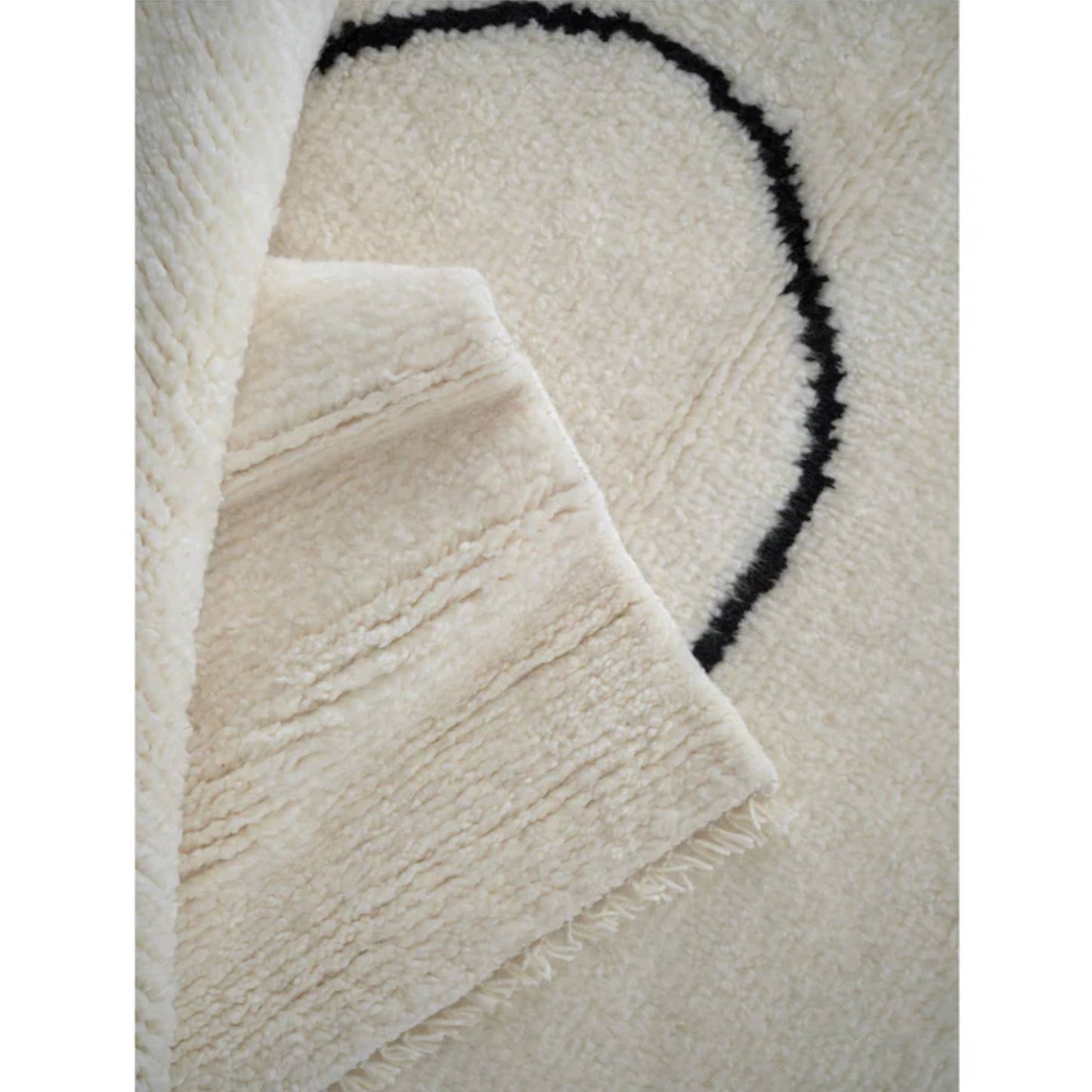 Astral Spiral Rug - Black