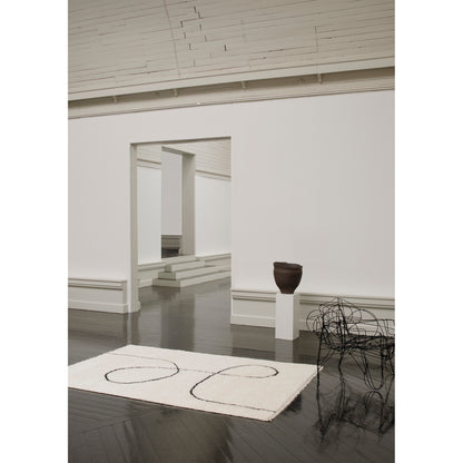 Astral Spiral Rug - Black