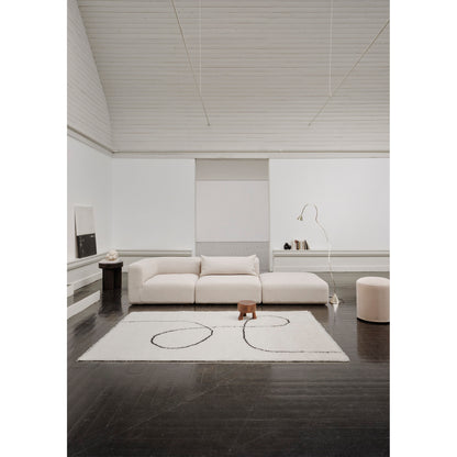 Astral Spiral Rug - Black