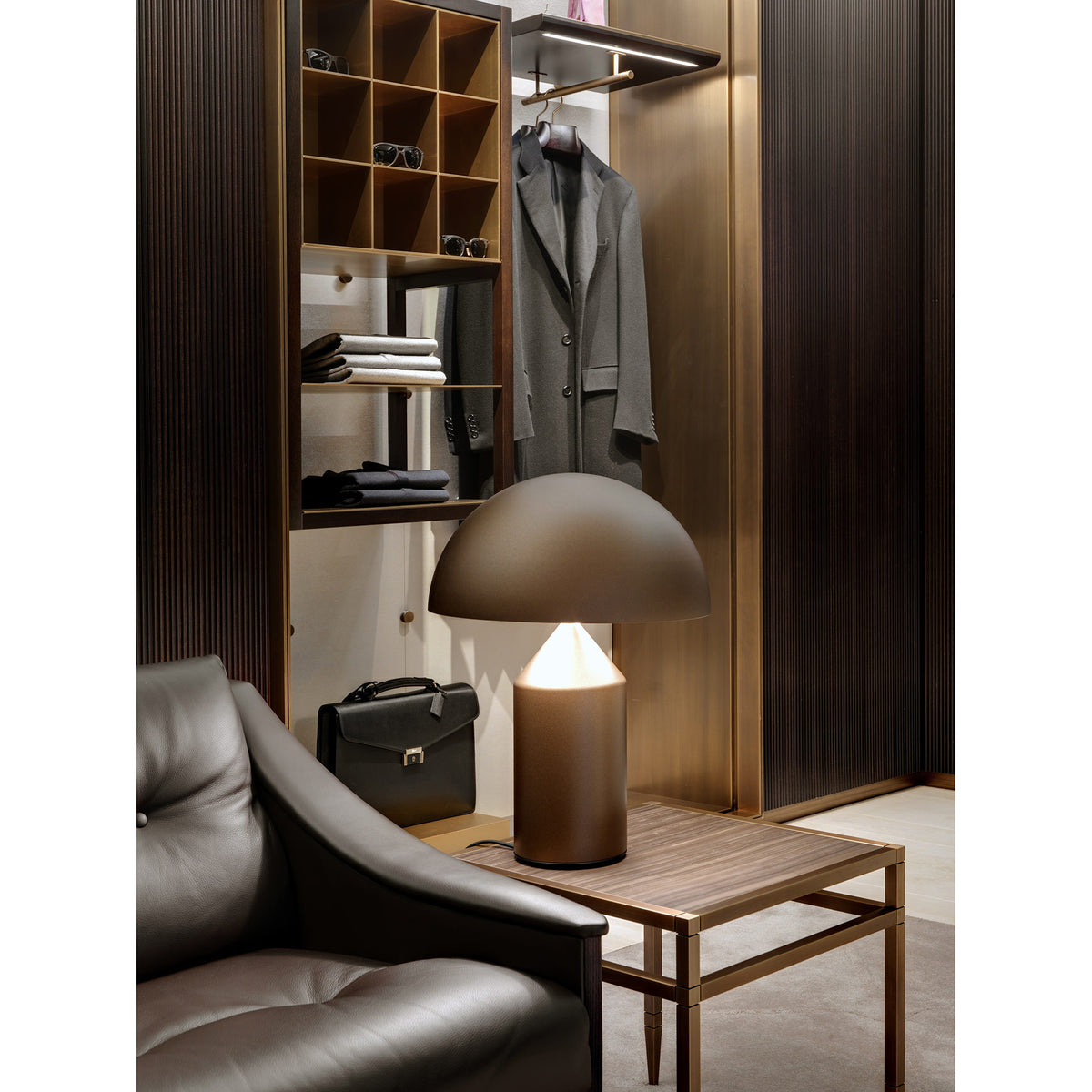 Atollo Table Lamp - Satin Bronze