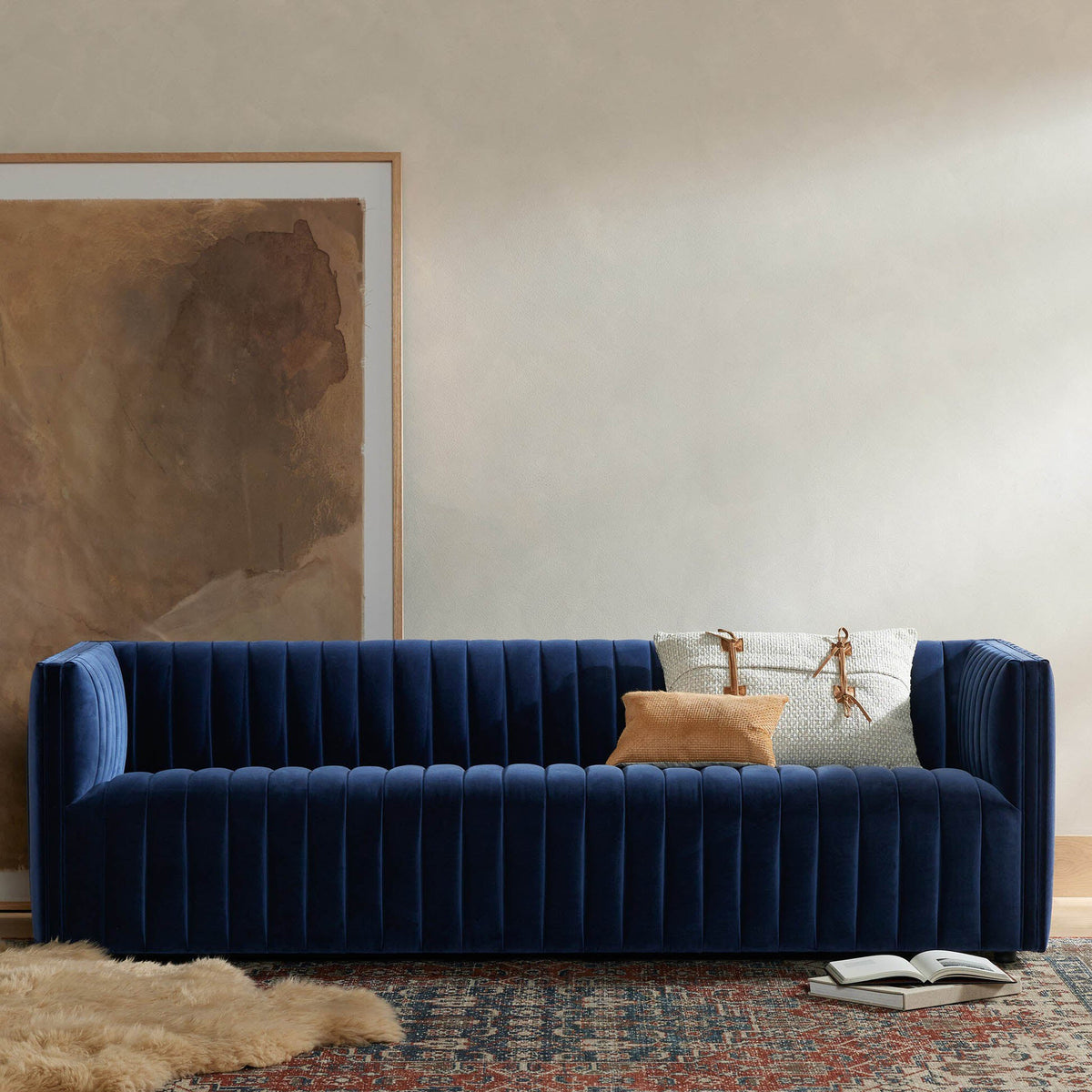 Augustine Sofa - Sapphire Navy