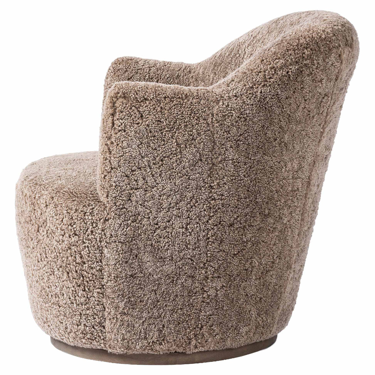 Aurora Swivel Chair - Taupe Shearling