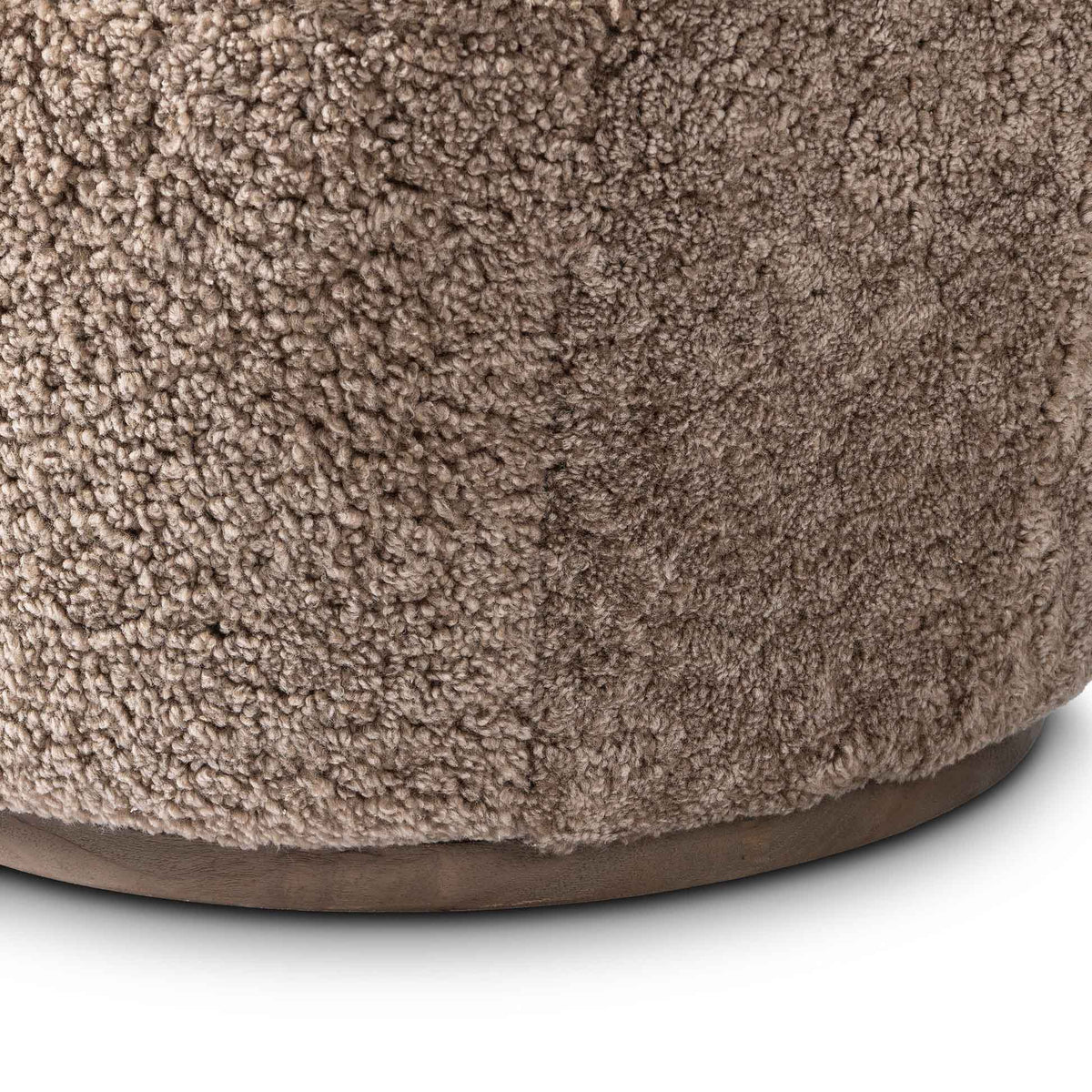 Aurora Swivel Chair - Taupe Shearling