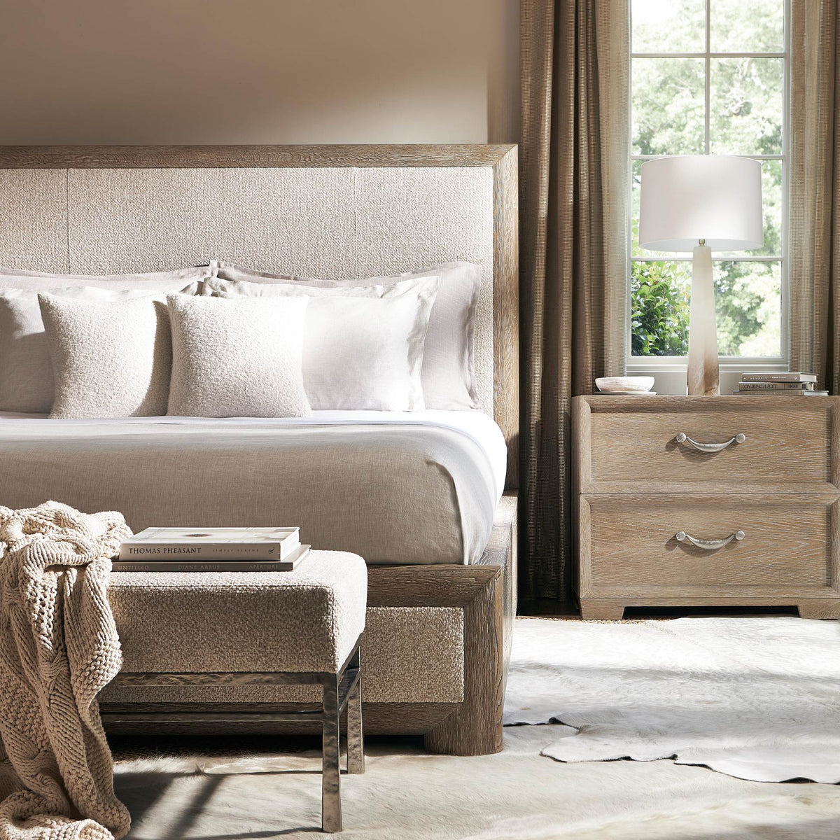 Aventura Fabric Panel Bed