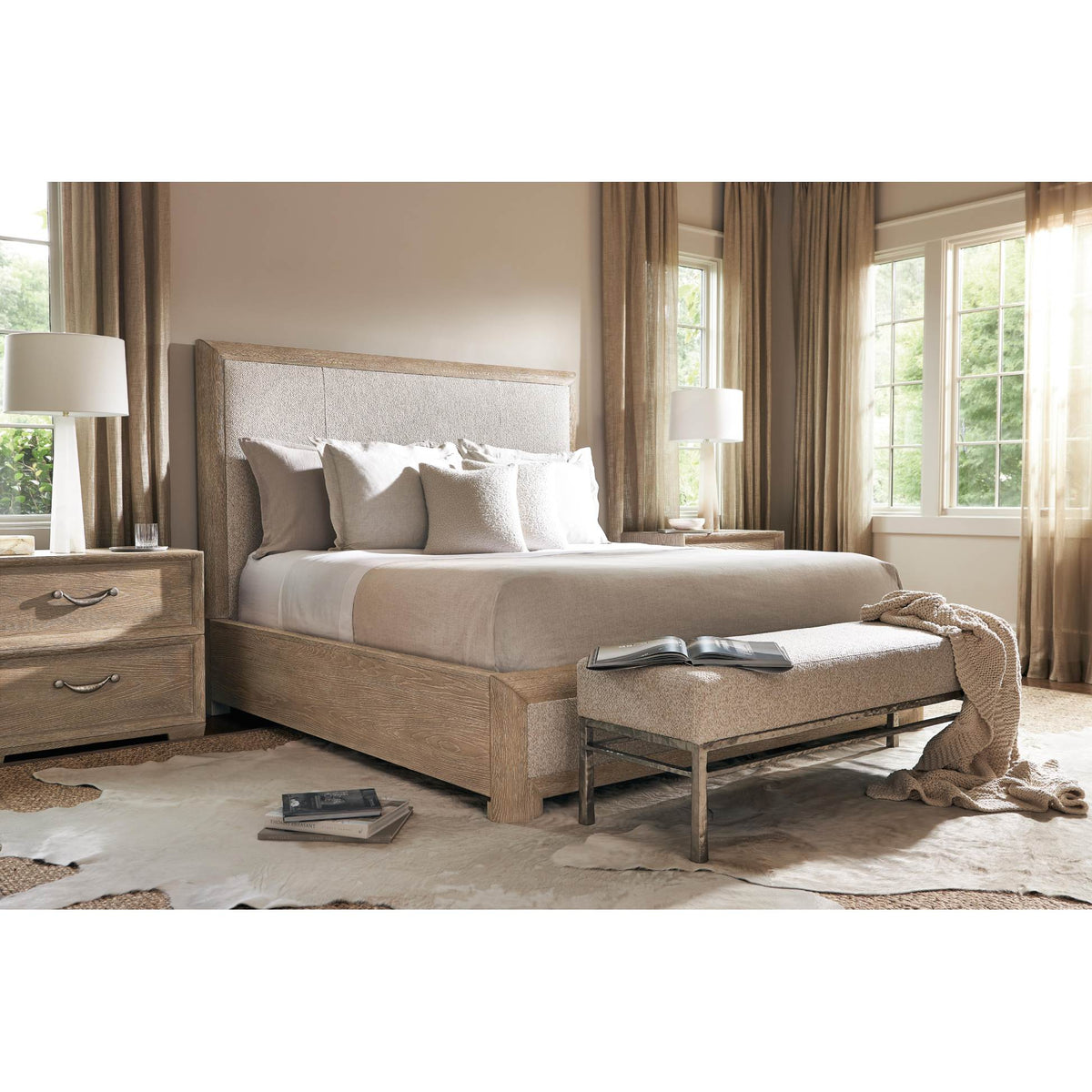 Aventura Fabric Panel Bed