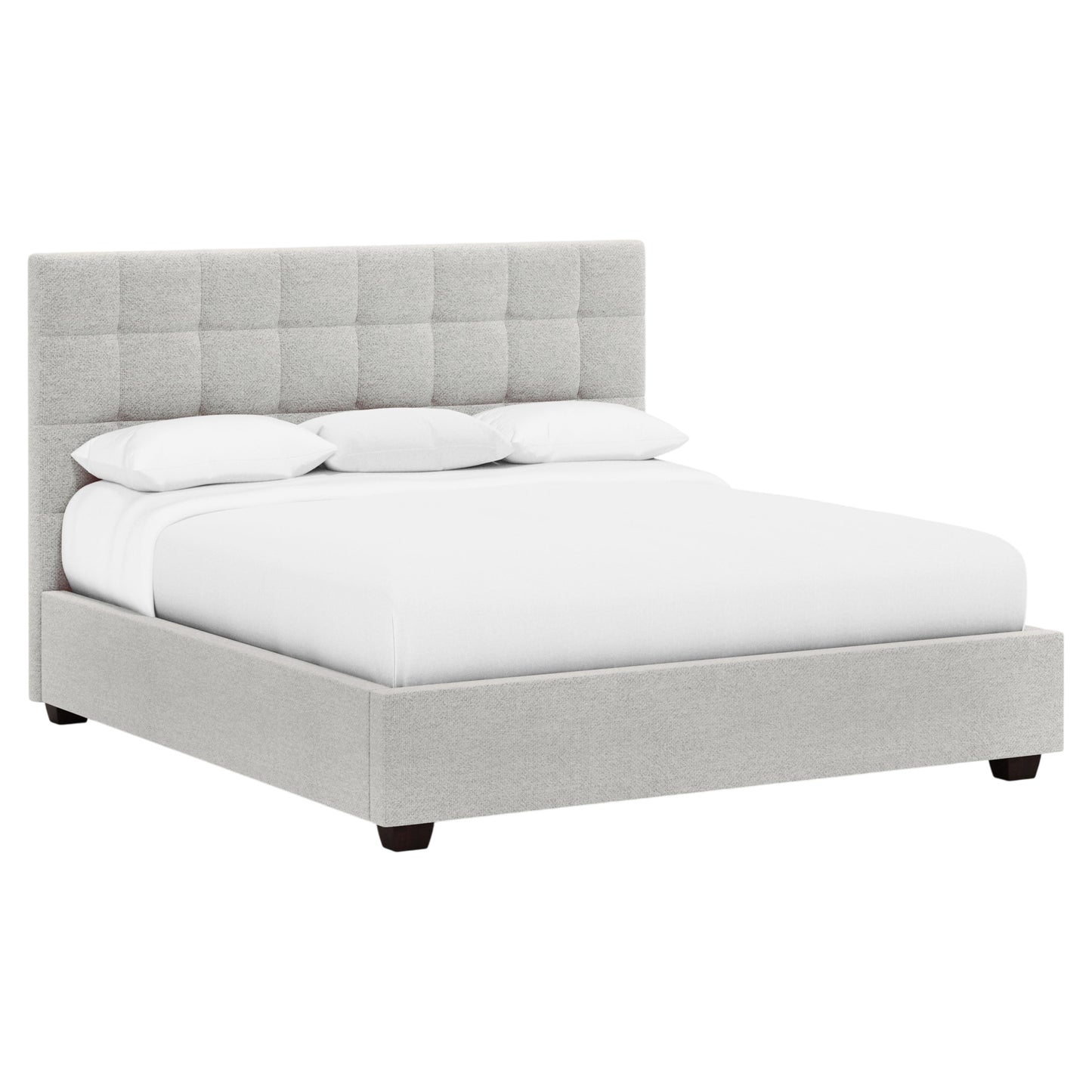 Avery Fabric Storage Panel Bed - 54"H, Without Buttons