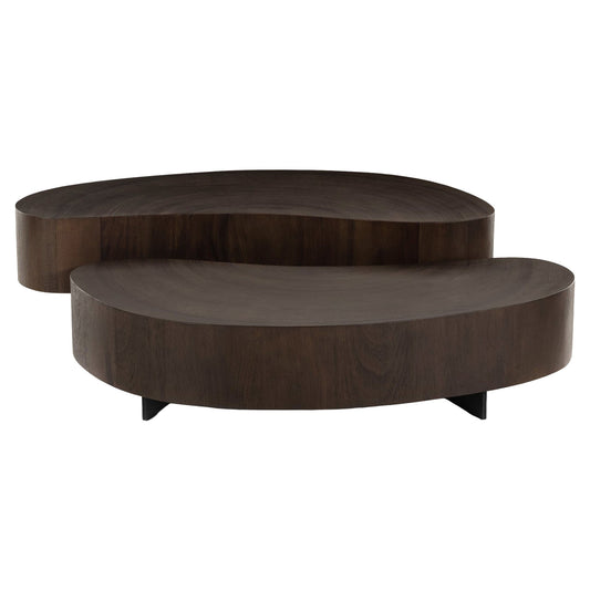 Avett Coffee Table Set - Smoked Guanacaste Oyster