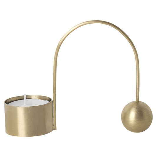 Balance Tealight Holder Brass