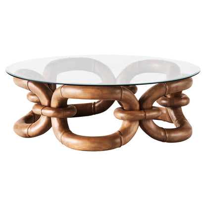 Bamboo Bracelet Sofa Table - Natural Beech