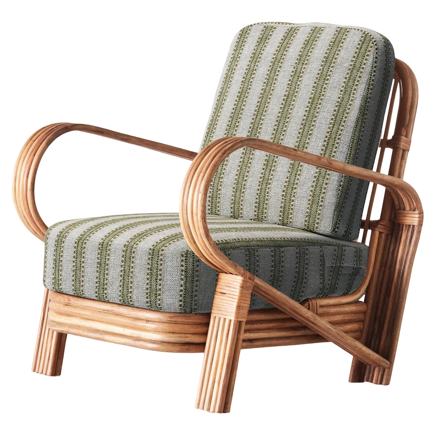 Bamboo Lounge Chair - Green