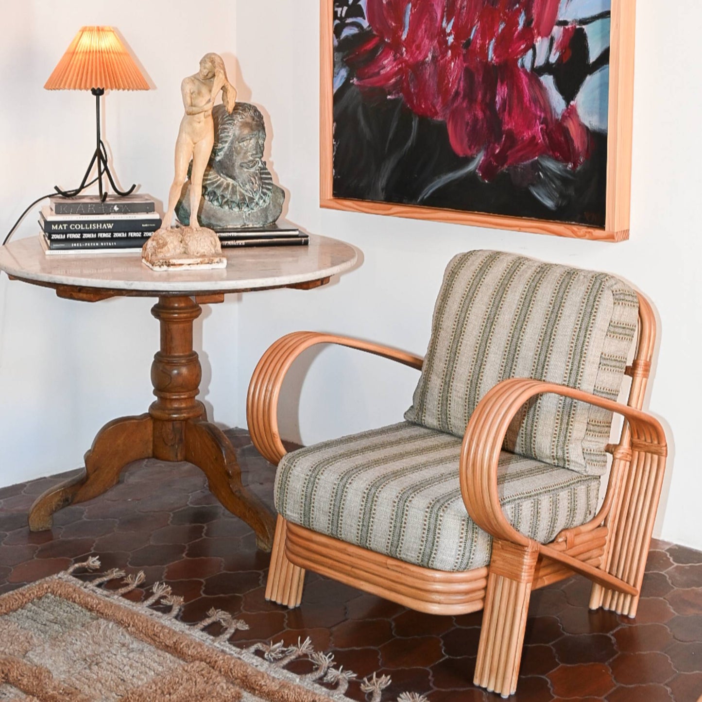 Bamboo Lounge Chair - Green