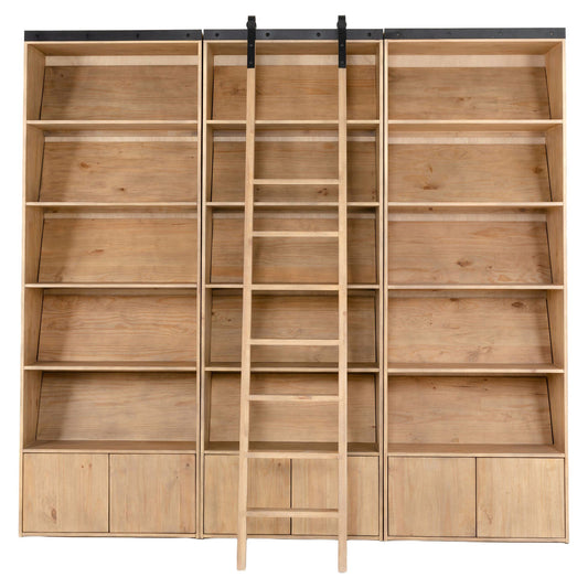 Bane Bookshelf - Smoked Pine - 105"W