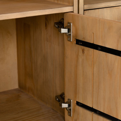 Bane Bookshelf - Smoked Pine - 105"W