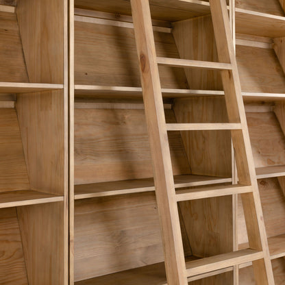 Bane Bookshelf - Smoked Pine - 105"W