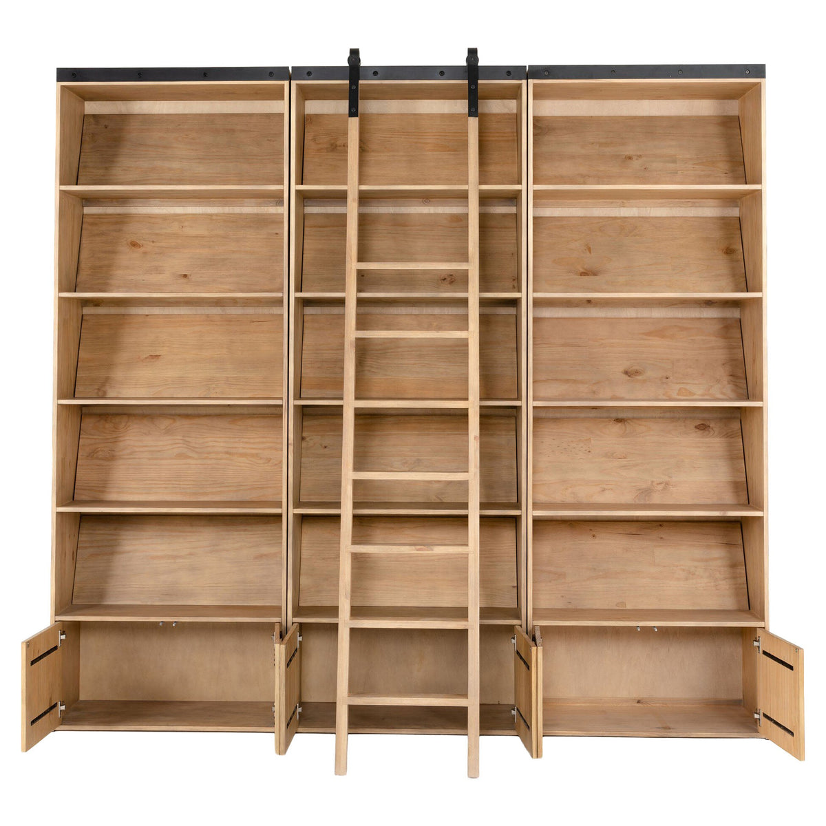 Bane Bookshelf - Smoked Pine - 105"W