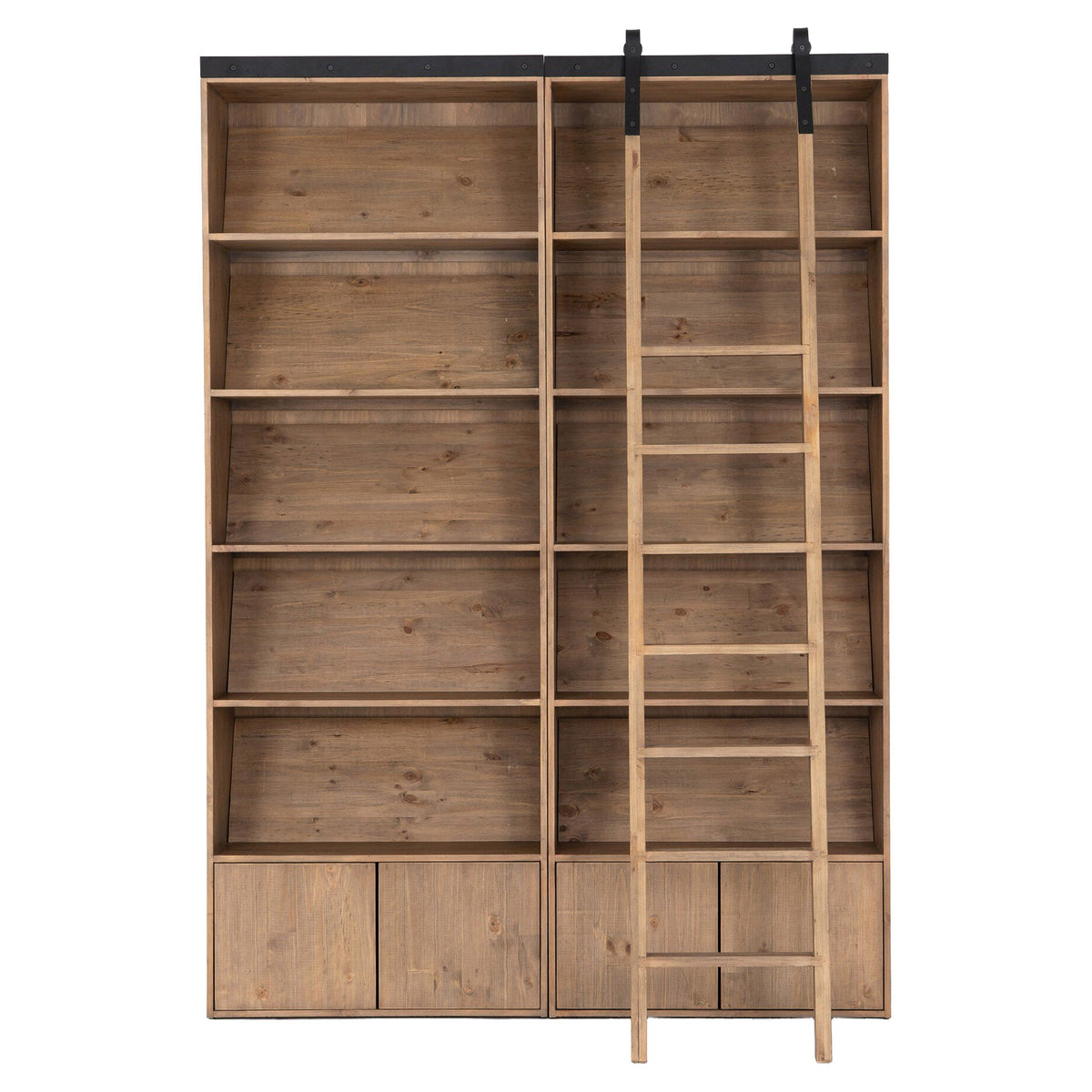 Bane Bookshelf - Smoked Pine - 70"W