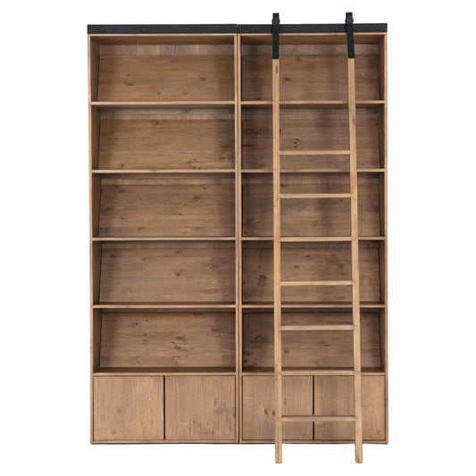 Bane Bookshelf - Smoked Pine - 70"W