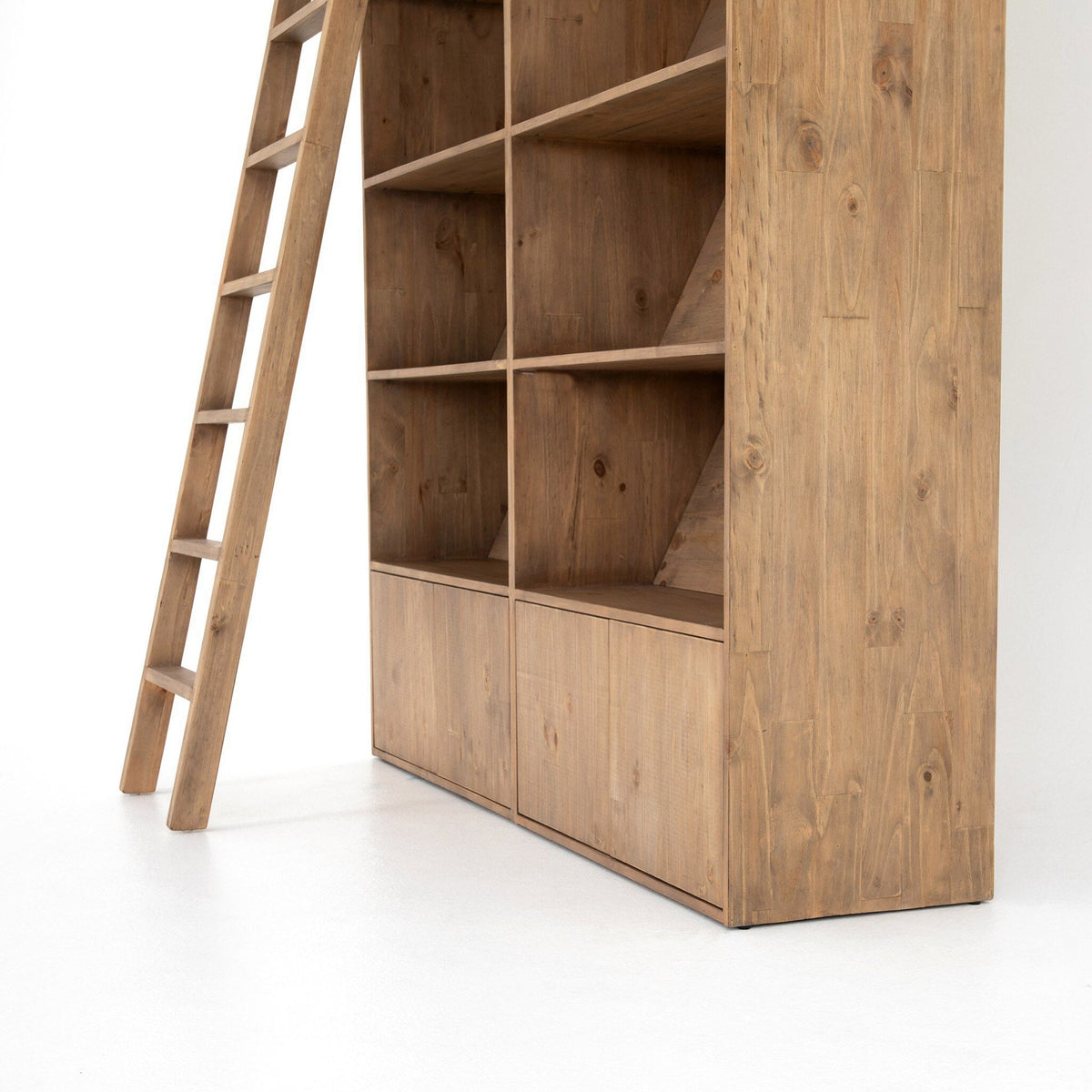 Bane Bookshelf - Smoked Pine - 70"W