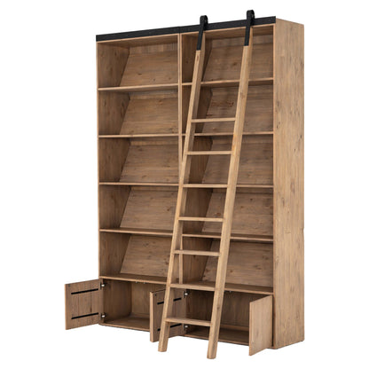 Bane Bookshelf - Smoked Pine - 70"W