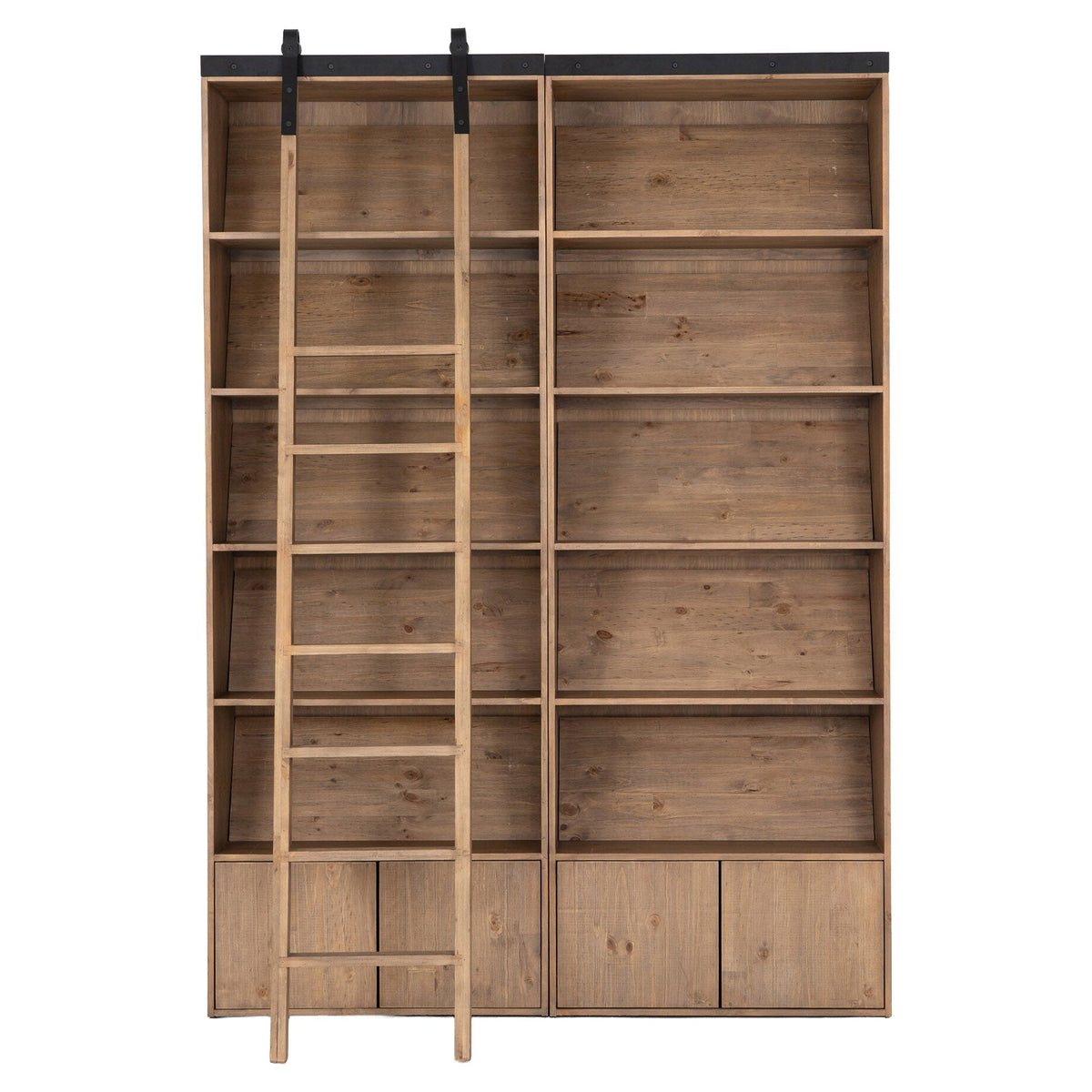 Bane Bookshelf - Smoked Pine - 70"W