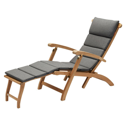 Barriere Outdoor Deck Chair Cushion - Charcoal