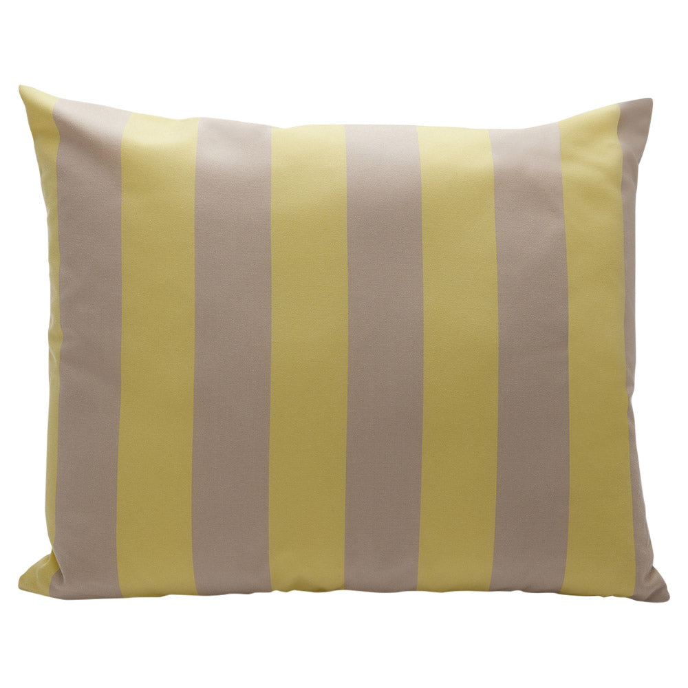Barriere Outdoor Pillow - Lemon/Sand Stripe