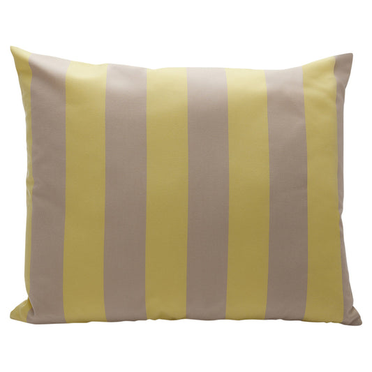 Barriere Outdoor Pillow - Lemon/Sand Stripe