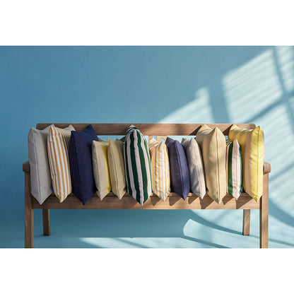 Barriere Outdoor Pillow - Lemon/Sand Stripe