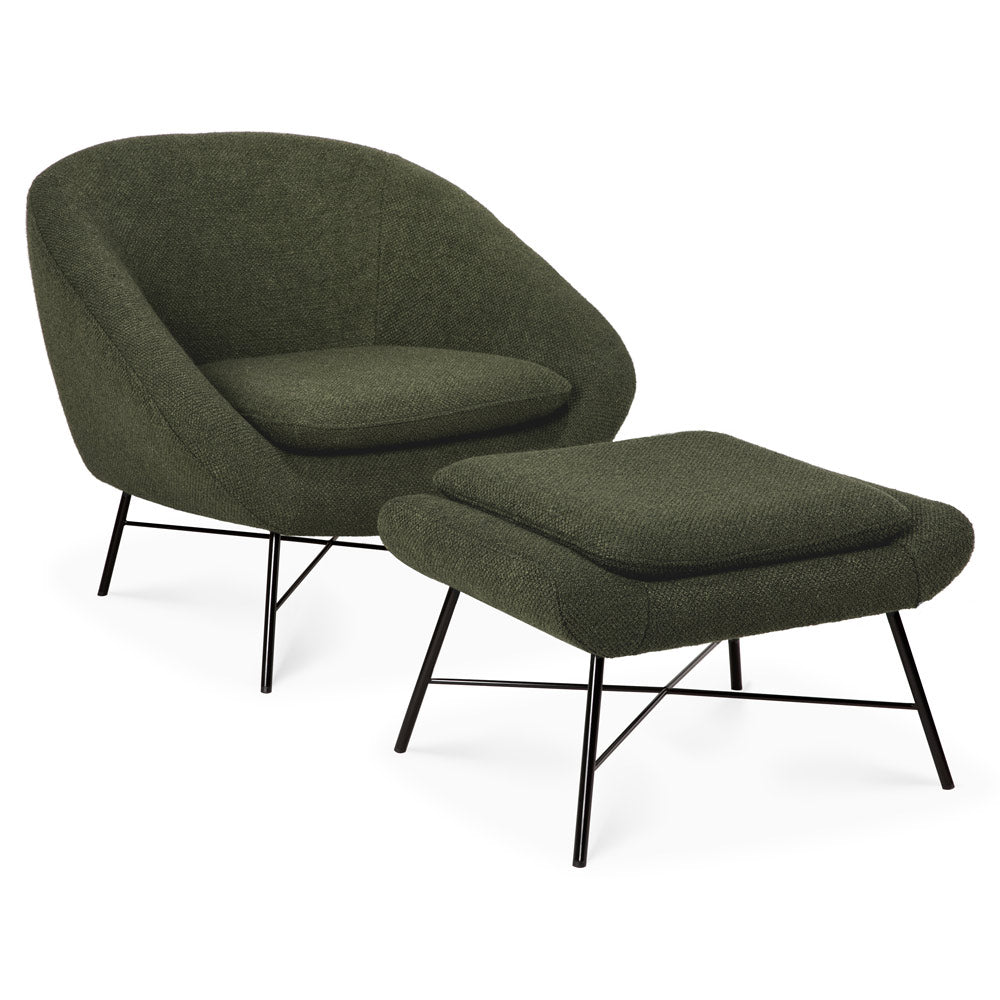 Barrow Footstool - Pine Green