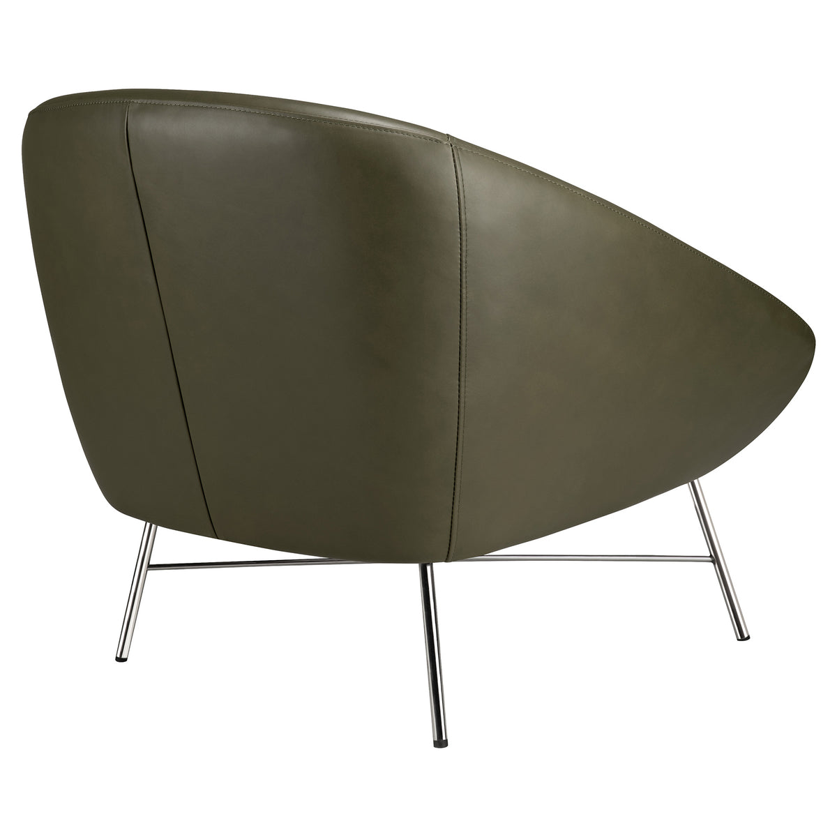 Barrow Lounge Chair - Green Leather