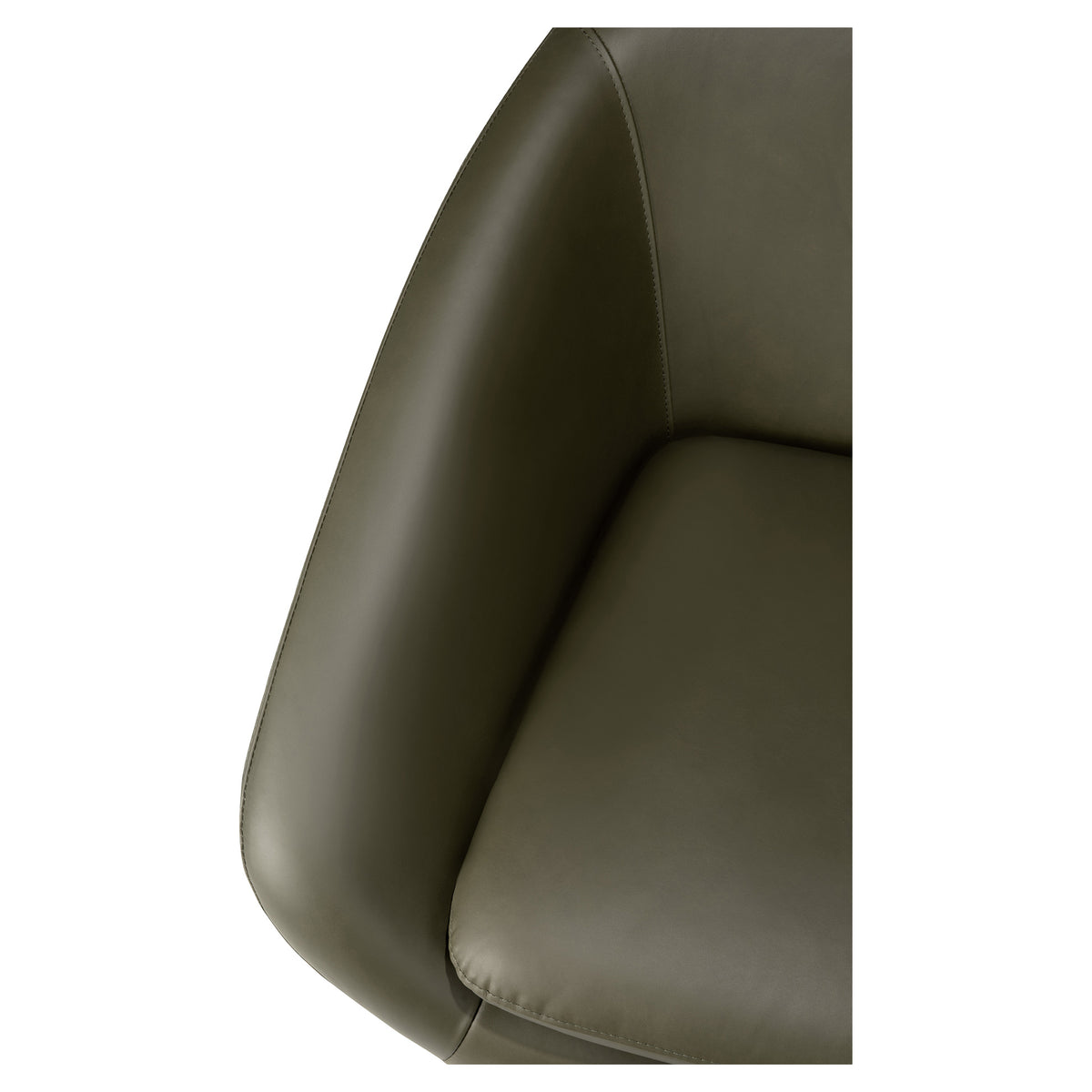 Barrow Lounge Chair - Green Leather